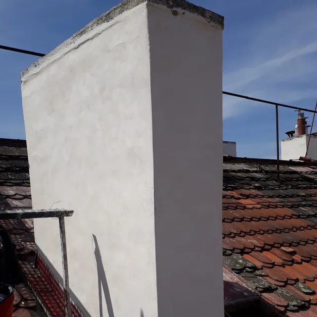 Oprava sedmi komínů, Praha 2 — po opravě